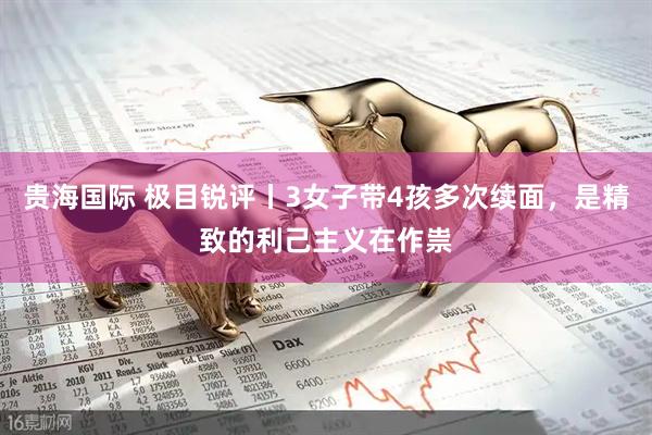 贵海国际 极目锐评丨3女子带4孩多次续面，是精致的利己主义在作祟