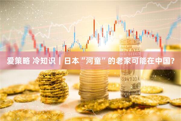 爱策略 冷知识｜日本“河童”的老家可能在中国？